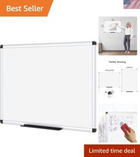 Magnetic Dry Erase Board, 36 X 24 Inches, Silver Aluminium Frame