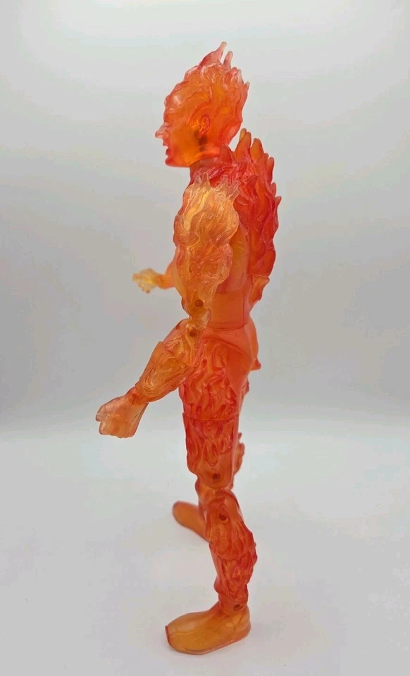 Figura de acción Marvel Human Torch 2005 12" Fantastic Four Toy de Toy Biz Foto 4 de 4