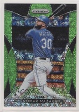 2019 Panini Prizm Lime Green Donut Circle Prizm 61/199 Nomar Mazara #24 0f4