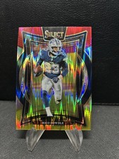 2024 Panini Select - Concourse Rico Dowdle #90 Red & Yellow Shock Prizm
