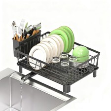 Dish Drying Rack, Dish Drying Rack for Kitchen Counter, Large Compact Dish Ra...