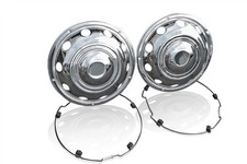 22.5" Swedish Style Front Wheel Trims For Truck Bus Coach Polished Stainless