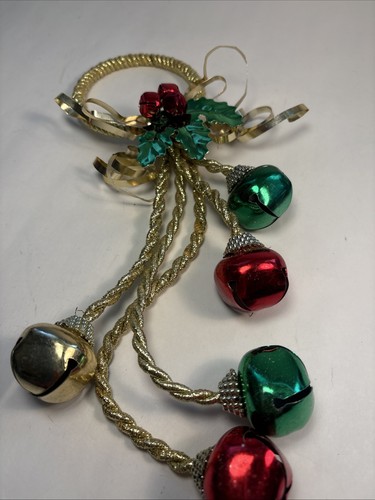 Appendiabiti Jingle Bell Decorazione Natalizia Rosso, Verde, Oro e Rosso, Argento Set di 2 - Foto 2 di 9