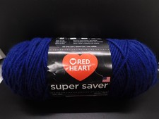 1 Skein of Red Heart super saver yarn Soft Navy 7oz 100% Acrylic
