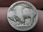 1918 D Buffalo Nickel 5 Cent Piece- Denver, Good Reverse Details