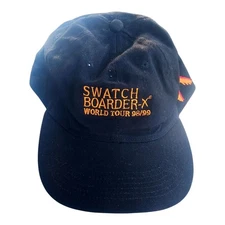 Vintage Swatch The Club Embroidered Baseball Cap 98/99 BOARDER X World Tour 
