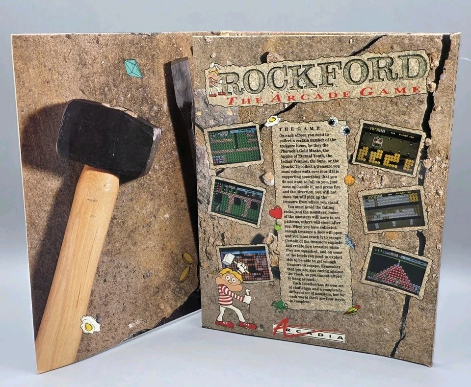 VINTAGE 1988 Rockford Commodore 64/128 Computer Game Floppy Disk - CIB - Image 4 of 4