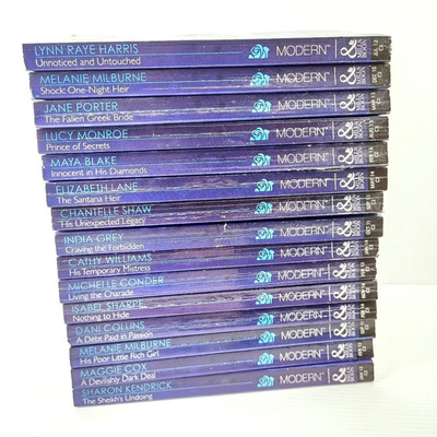 15x Mills & Boon Modern Series Prince Of Secrets Romance Sexy Love Book Bundle