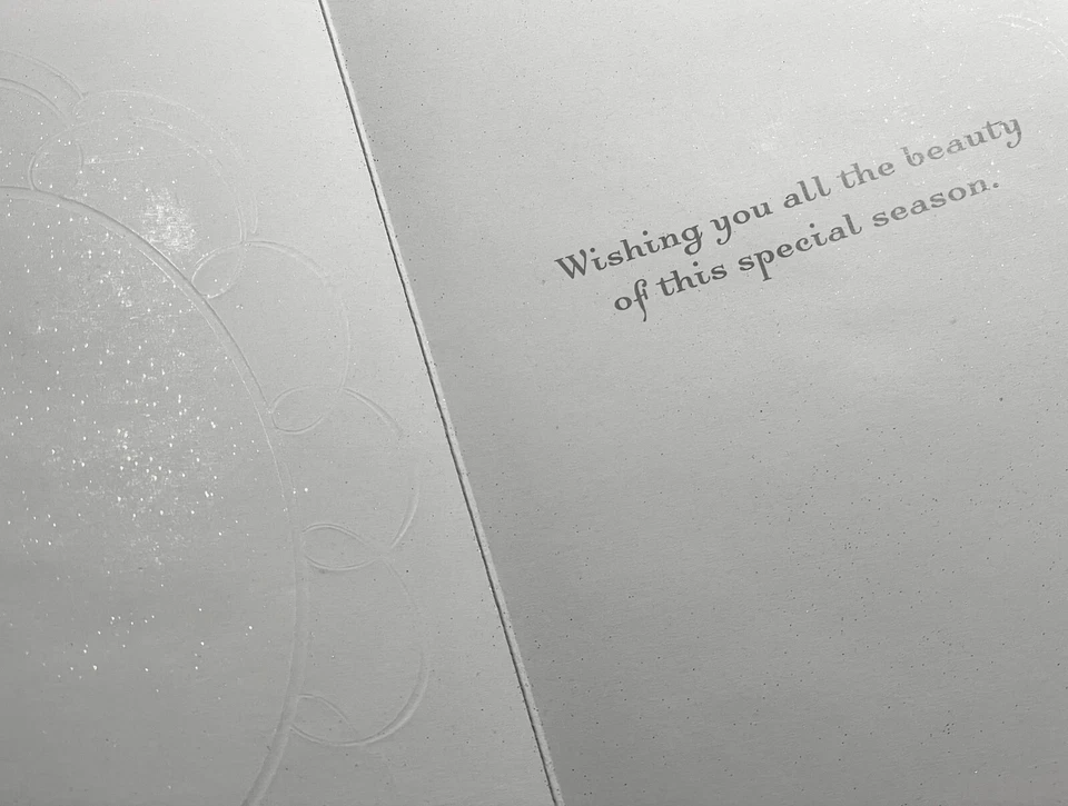 Juego de tarjetas de Navidad Magic Poinsettia de papel nuevo en paquete Foto 3 de 4