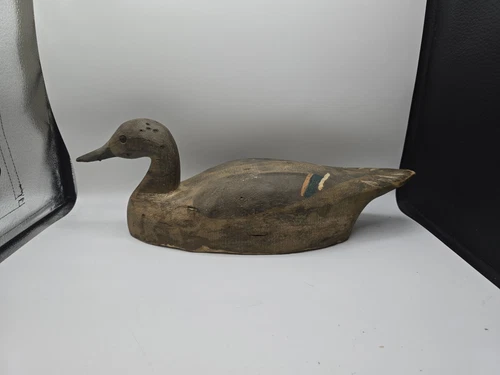 Antique Hand Carved Wood Duck Decoy / Leo Tocchini decoy Pintail