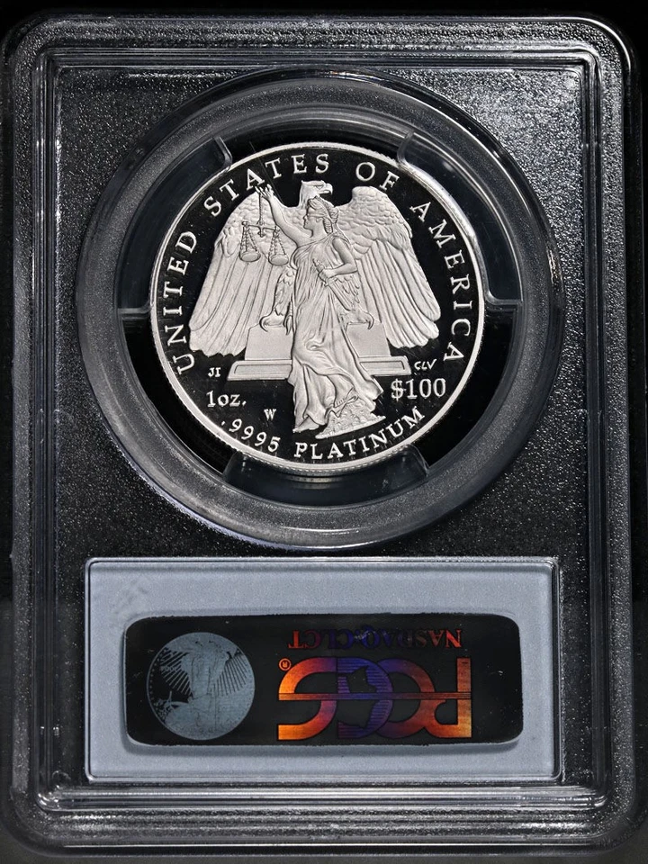 2008-W Platinum American Eagle $100 PCGS PR70 DCAM Blue Label - Image 4 of 4