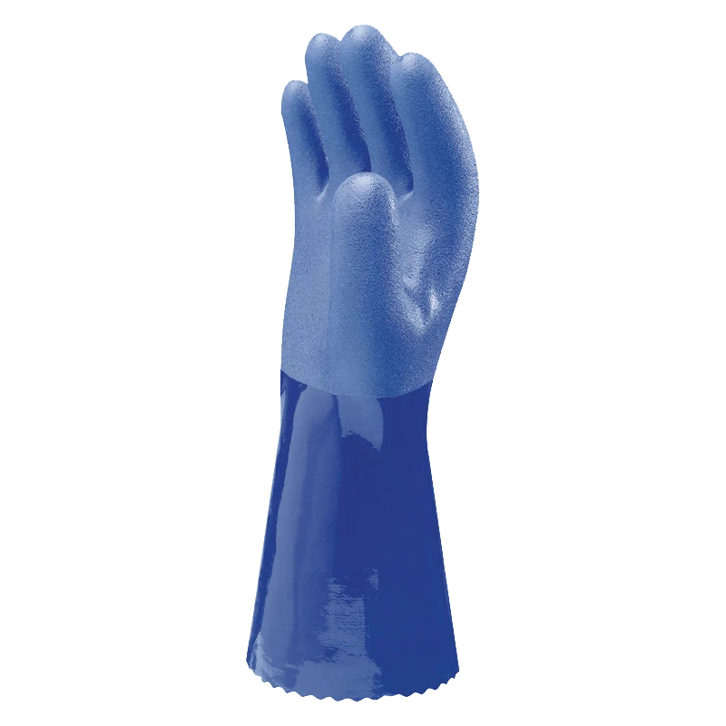 Showa 660 PVC öl- und chemikalienbeständiger Griff Sicherheitshandschuh - Bild 3 von 4