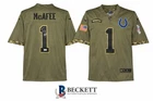 Pat Mcafee Autographed Jersey Beckett Authentication Salute To Service Colts WWE