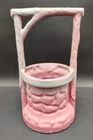 Vintage NILOAK American Art Pottery Ozark Dawn Wishing Well Basket Planter Rare