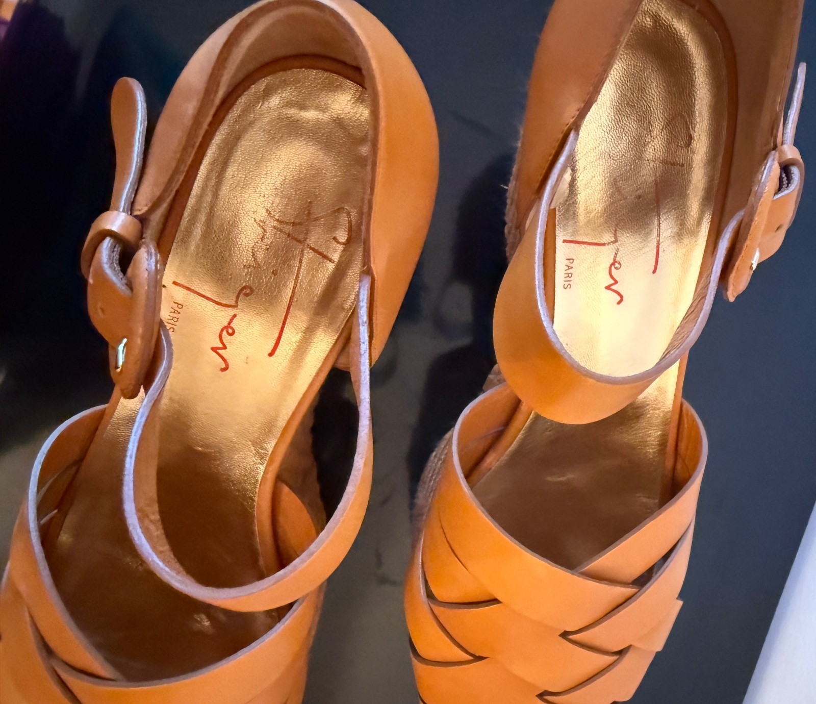 Walter Steiger Women's Leather Platform Sandals s… - image 4