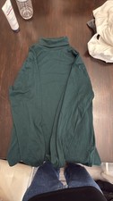 Vintage Eddie Bauer Made in USA Forest Green Turtleneck - XL Tall
