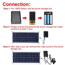 50W Solar Panel Solar Powered Water Pump Kit 800l/H DC12V Water Fountain Pump