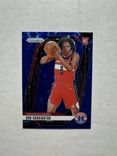 2024-25 Panini Prizm #244 Bub Carrington Fast Break Blue Disco Rookie RC #/150