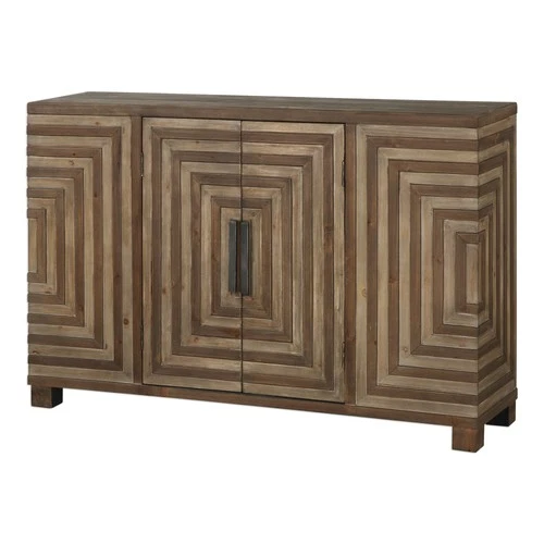 Uttermost 24773 Layton 48 1/2"W Fir Veneer Cabinet - Brown - Picture 2 of 8