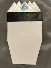 Master Mason Pocket Square Compass Handkerchief Masonic Fraternity NEW!