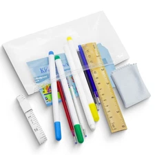 HOPKASE 12PCS Fabric Markers for Sewing Set Including 4PCS Washable Fabric Ma...