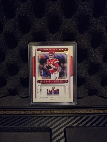 2025 Panini National Treasures Super Bowl Immortality Patrick Mahomes II 15/25!!