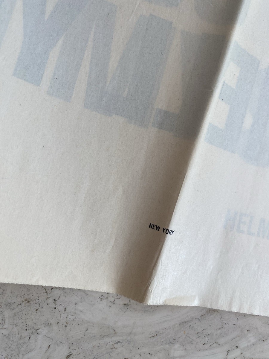 Helmut Lang Jenny Holzer 2000 Art Newspaper Poster Fragrance