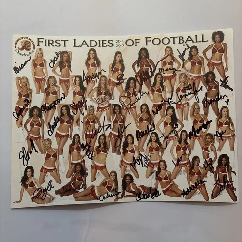 Washington Redskins Cheerleader Autographed Photo 2014-2015 RARE First Ladies 🏈