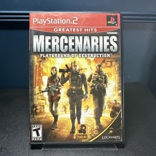 Mercenaries Playground of Destruction (PlayStation 2 PS2) Complete CIB