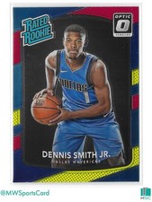 Dennis Smith 2017-18 Donruss Optic Rated Rookie Red Yellow Prizm RC #192 Mavs