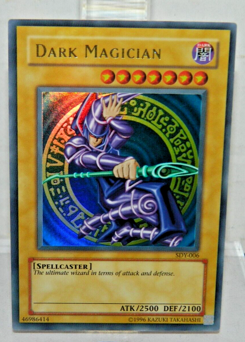 YuGiOh Dark Magician SDY-006 Ultra Rare Holo Card. 46986414 YuGiOh Dark Magician SDY-006 Ultra Rare Holo Card. 46986414