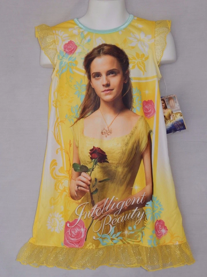 Niñas Camisón Bella Talla XS 4/5 Pijama La Bella y la Bestia Disney NUEVO Conjunto Foto 3 de 4