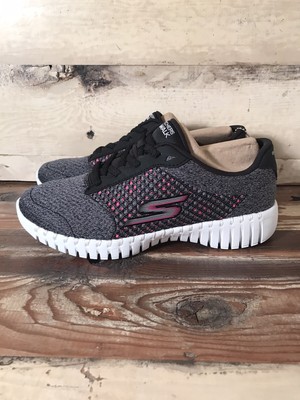hot pink skechers go walk