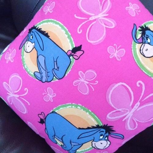 Eeyore Pink Scatter Cushion Cute Cartoon Birthday Christmas Gift - Picture 3 of 4