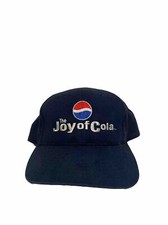 Vintage 90’s Pepsi The Joy Of Cola Navy Blue Adjustable Hat Embroidered