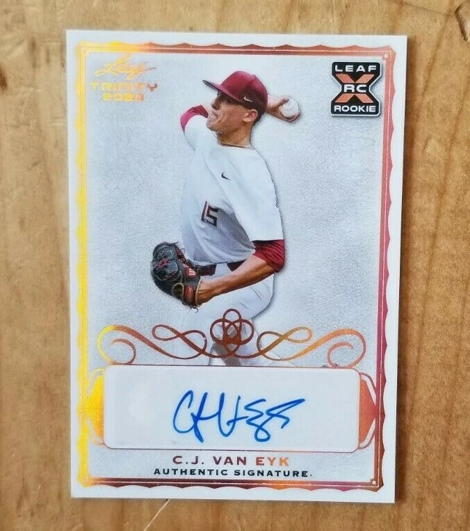 2020 Leaf Trinity C.J. VAN EYK RC | Auto Autograph | Blue Jays - Image 2 of 3
