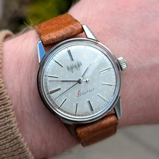 Rotary Electric Landeron 4750 Vintage Watch Circa 1961, Interesting Test Piece