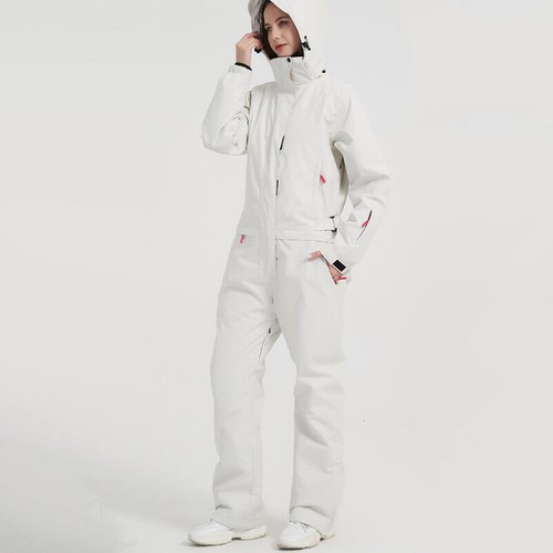 Winter Warm Snowsuit Hooded Sports Ski Suit Outdoor Waterproof Thick Pants Set - Picture 17 of 21