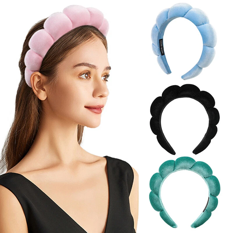 NEW Womens Spa Headband Skincare Hairband Make Up Hair Band Sponge  Adjustable ~