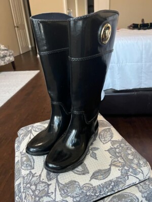 Rain Booties Michael Kors Tall Rain Boots Stormy Rubber Knee Rain