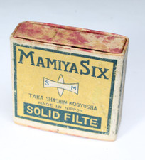 EARLY MAMIYA SIX TAKA FILTER BOX FOR Y1 YELLOW FILTER 1940S ATT MAMIYA COLLECTOR