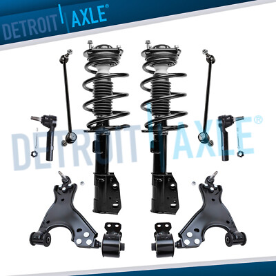 8pc Front Strut Lower Control Arm Sway Bar for Chevy Traverse GMC Acadia Enclave