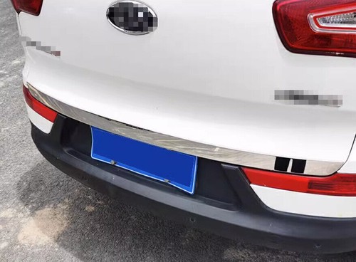 For Kia Sportage R 2011-2016 Chrome Steel Rear Trunk Lid Tailgate Molding Strip - Picture 2 of 6