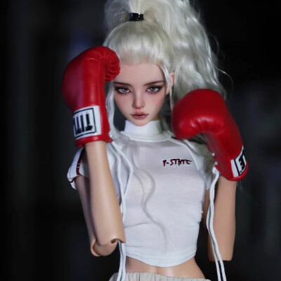 1/4 Bare Doll BJD Doll SD Resin Joint Face Makeup Sport Boxing Girl Female Gift
