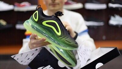 black and lime green air max