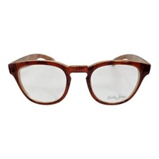 BOBBY JONES EYEGLASSES DOW FO WALNUT UNISEX 48-24 145 DEMO LENSES NEW