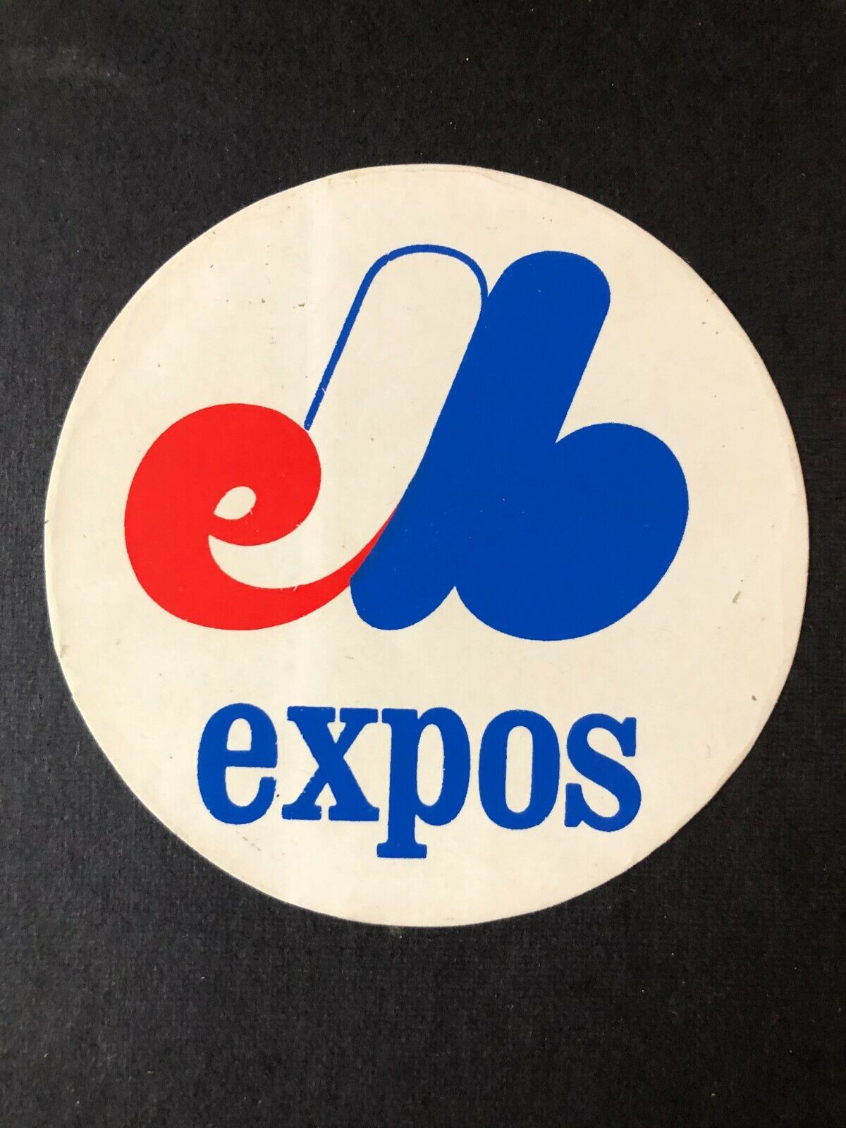 1969 MONTREAL Fort Worth NEW before selling Mall EXPOS VINTAGE DECAL 2 DIAMETER 3