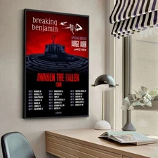 Breaking Benjamin Awaken The Fallen Tour 2025 Poster