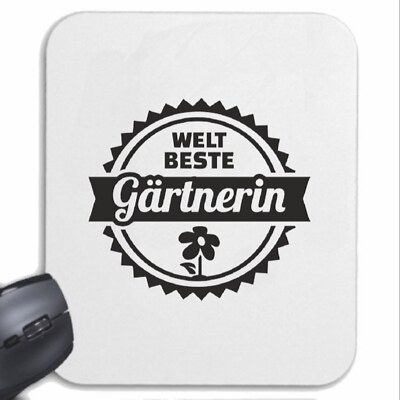 MOUSEPAD (MAUSPAD) WELT BESTE GÄRTNERIN FLORISTIN BLUMEN BLUMENLADEN BLUMENGESCH