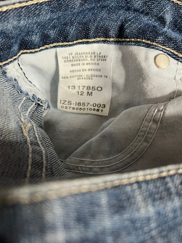 Women’s Riders Blue Jeans 12 M VF Jeans wear LP Denim 5 Pockets, Zipper Down - 第 3/9 張圖片